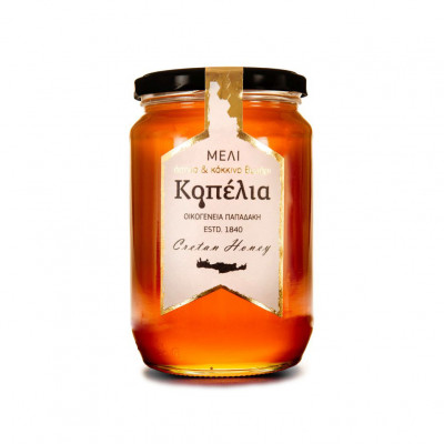 Μέλι Κρητικό με κόκκινο και λευκό θυμάρι 450gr Κοπέλια Μέλι Κρητικό με κόκκινο και λευκό θυμάρι 450gr Κοπέλια