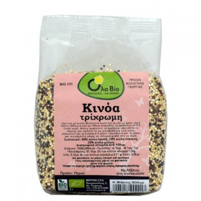 Κινόα Τρίχρωμη 300gr Όλα Bio bio Κινόα Τρίχρωμη 300gr Όλα Bio bio