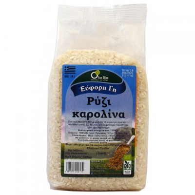 Ρύζι Καρολίνα 500gr Όλα Bio bio Ρύζι Καρολίνα 500gr Όλα Bio bio
