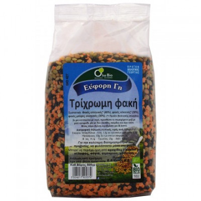 Φακές Τρίχρωμες 500gr Όλα Bio bio Φακές Τρίχρωμες 500gr Όλα Bio bio