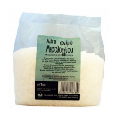 Αλάτι Μεσολογγίου Χονδρό 1kg Όλα Bio Αλάτι Μεσολογγίου Χονδρό 1kg Όλα Bio