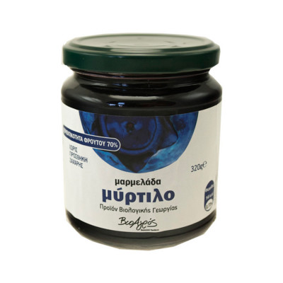 Μαρμελάδα Μύρτιλο Χωρίς Ζάχαρη 320gr ΒιοΑγρός bio Μαρμελάδα Μύρτιλο Χωρίς Ζάχαρη 320gr ΒιοΑγρός bio
