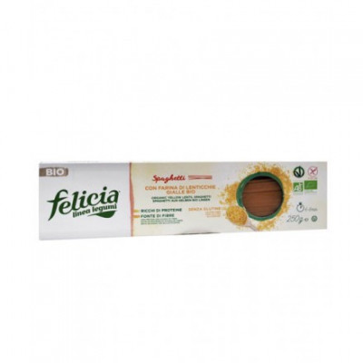 Σπαγγέτι Κίτρινης Φακής Χωρίς Γλουτένη 250gr Felicia bio Σπαγγέτι Κίτρινης Φακής Χωρίς Γλουτένη 250gr Felicia bio