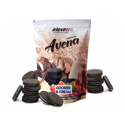 Νιφάδες Βρώμης με Γεύση Cookies & Cream 1kg Eleven Fit Νιφάδες Βρώμης με Γεύση Cookies & Cream 1kg Eleven Fit