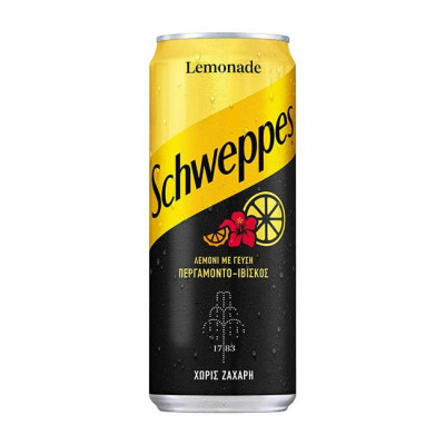 Schweppes Lemonade Bergamot and Hibiscus 330ml (4αδα) Pack Schweppes Lemonade Bergamot and Hibiscus 330ml (4αδα) Pack