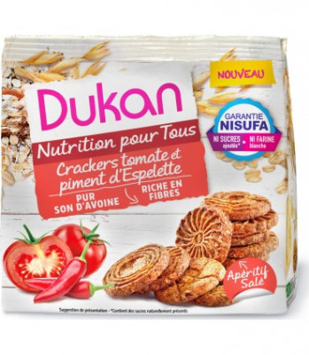 Dukan Κρακερς Βρώμης με Ντομάτα & Πιπεριά 100gr Dukan Κρακερς Βρώμης με Ντομάτα & Πιπεριά 100gr
