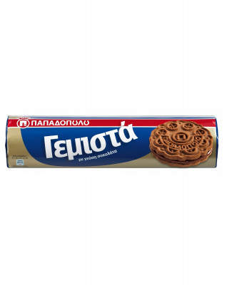 Μπισκότα γεμιστά Παπαδοπούλου σοκολάτα 200gr Μπισκότα γεμιστά Παπαδοπούλου σοκολάτα 200gr