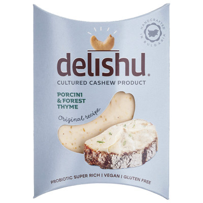 Τυρι Vegan Μαλ. Κασιους Προbioτικα Χωρις Γλουτενη Porcini & Θυμαρι 100gr Delisghu Bio bio Τυρι Vegan Μαλ. Κασιους Προbioτικα Χωρις Γλουτενη Porcini & Θυμαρι 100gr Delisghu Bio bio
