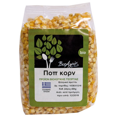 Καλαμποκι Ποπ Κορν 400gr Bioαγρος Bio bio Καλαμποκι Ποπ Κορν 400gr Bioαγρος Bio bio
