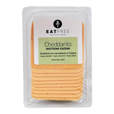 Φυτικο Εδεσμα Cheddarito Φετες χωρις Γλουτενη 200gr Eat Free bio Φυτικο Εδεσμα Cheddarito Φετες χωρις Γλουτενη 200gr Eat Free bio