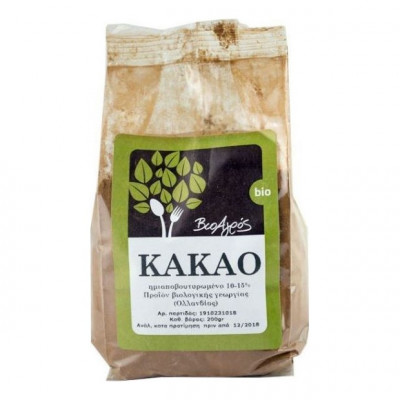 Κακάο Σκόνη 10 -12% Λιπαρά 200gr Bioαγρος Κακάο Σκόνη 10 -12% Λιπαρά 200gr Bioαγρος
