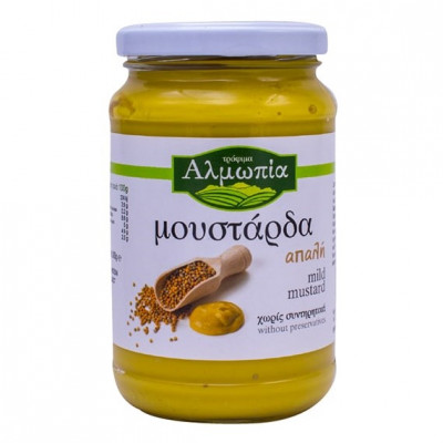 Μουστάρδα Aπαλή χωρίς Συντηρητικά 360gr Αλμωπία Μουστάρδα Aπαλή χωρίς Συντηρητικά 360gr Αλμωπία