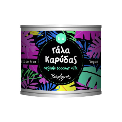 Γάλα Καρύδας 400gr Bioαγρός Bio bio Γάλα Καρύδας 400gr Bioαγρός Bio bio