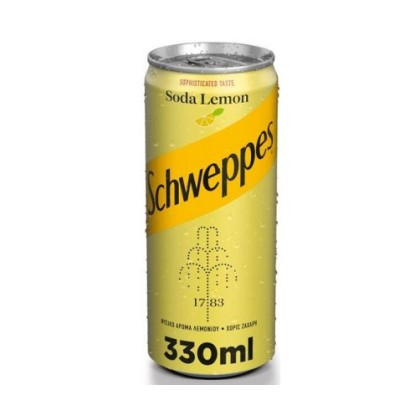 Αναψυκτικό Schweppes Σόδα Λεμόνι 330ml Αναψυκτικό Schweppes Σόδα Λεμόνι 330ml