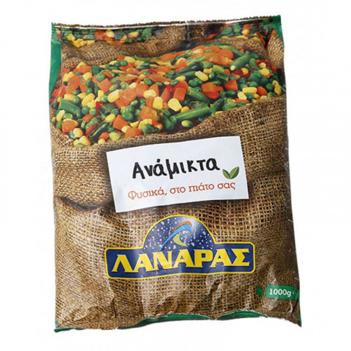 Ανάμικτα Λαχανικά Κατεψυγμένα Λαναρας 1kg Ανάμικτα Λαχανικά Κατεψυγμένα Λαναρας 1kg