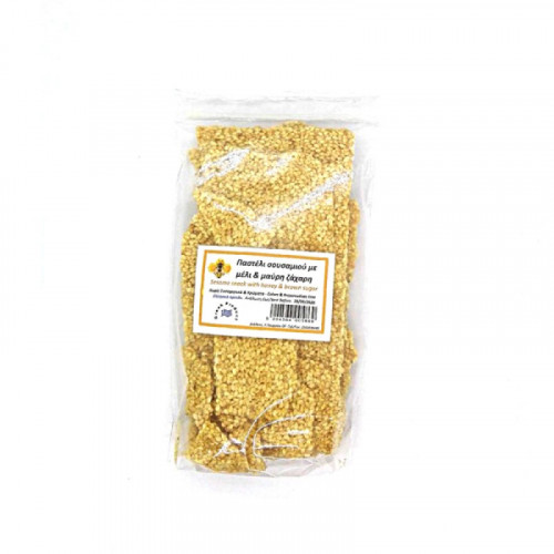 Παστέλι σουσαμιού με μέλι & μαύρη ζάχαρη 180gr Παστέλι σουσαμιού με μέλι & μαύρη ζάχαρη 180gr