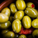 Ελιές Πράσινες Χαλκιδικής με Πιπεριά Φλωρίνης Ελιές Πράσινες Χαλκιδικής με Πιπεριά Φλωρίνης